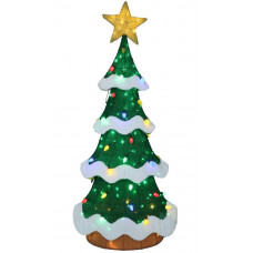 ALBERO DI NATALE LUMINOSO 123 LED CM.120H (2pz)